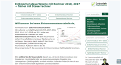 Desktop Screenshot of einkommenssteuertabelle.de